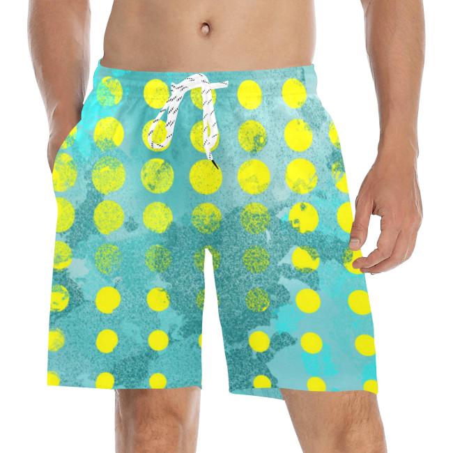 Preview: Badehose mit Hundemotiv Eddy - Badehose, Shorts, Strand, bunt, Swimwear, Schäferhund, German Sheppered, Dog, Mix